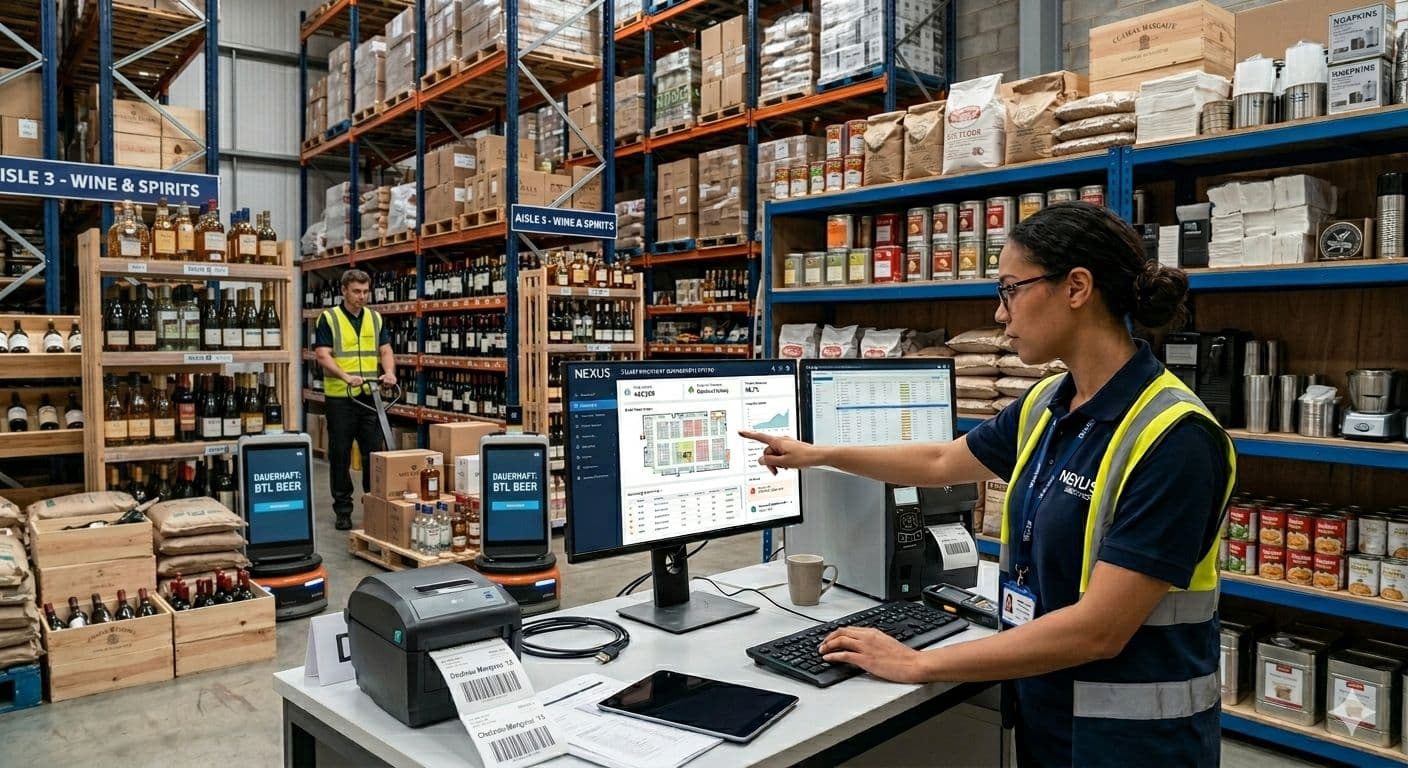 Inventory management dashboard showing stock planning and sales forecasting.