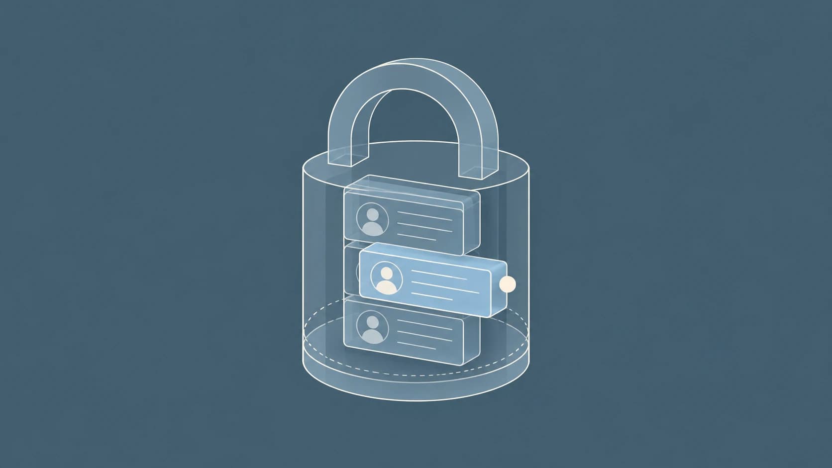 Personal data tiles protected within an accountability boundary.
