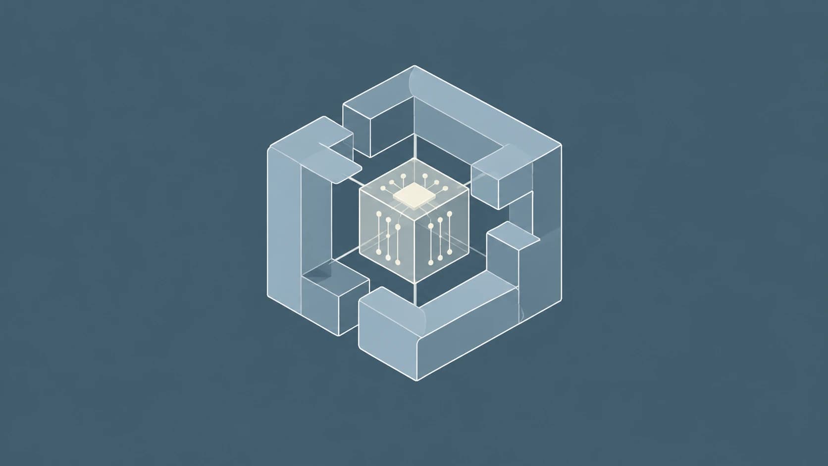 Four connected pieces forming an AI risk management framework.