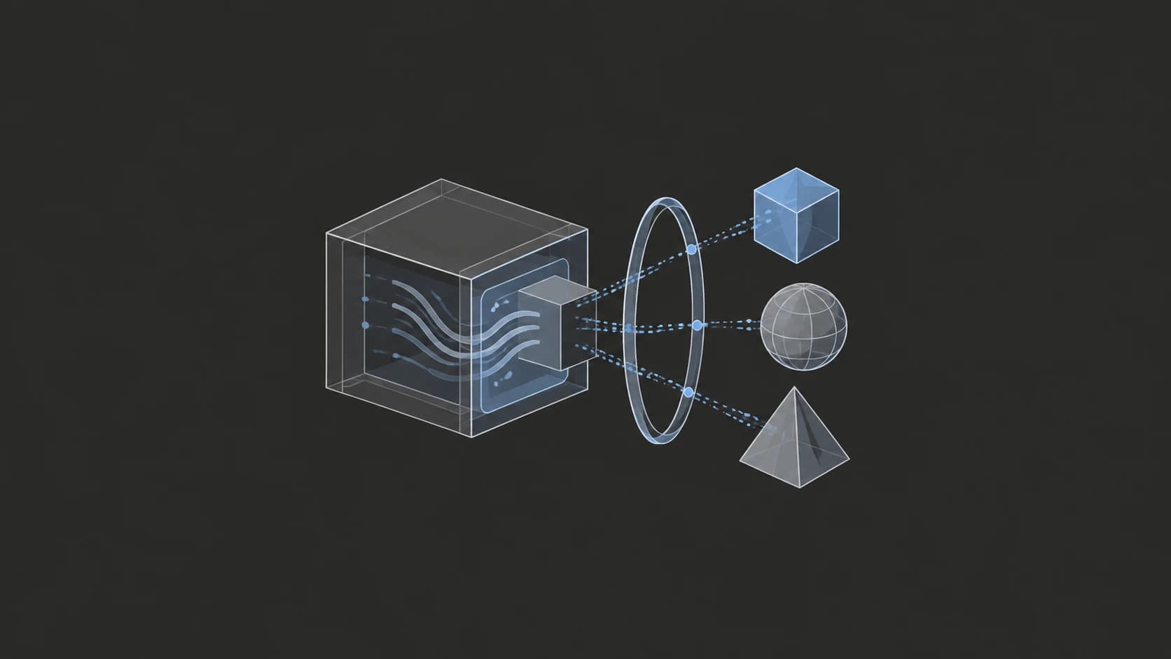 An inspection ring checking a generative model’s outputs.