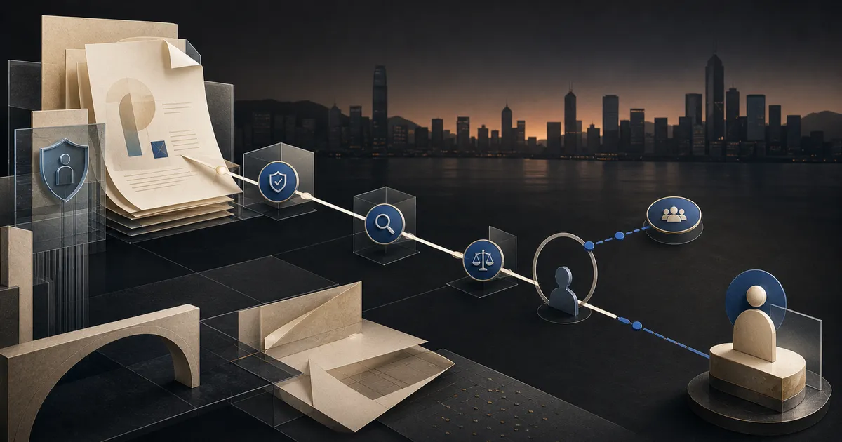 Hong Kong data protection guidance with privacy records and skyline